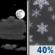 Sunday Night: Partly Cloudy then Chance Rain And Snow